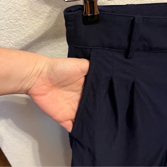 MADEWELL ~ Drapey Pleated Wide Leg Pants in Deep Navy Size 8 Viscose Polyamide - Picture 8 of 13